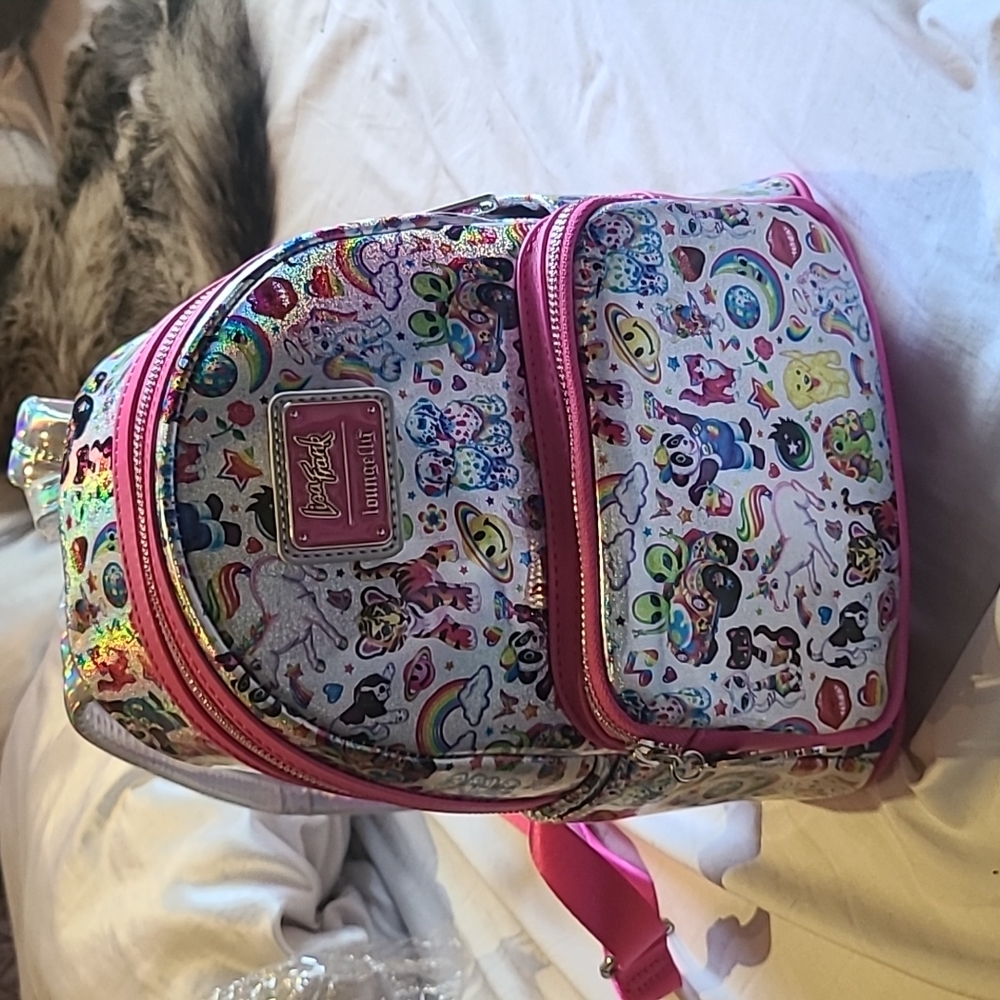 Lisa Frank x Loungefly Holographic Backpack